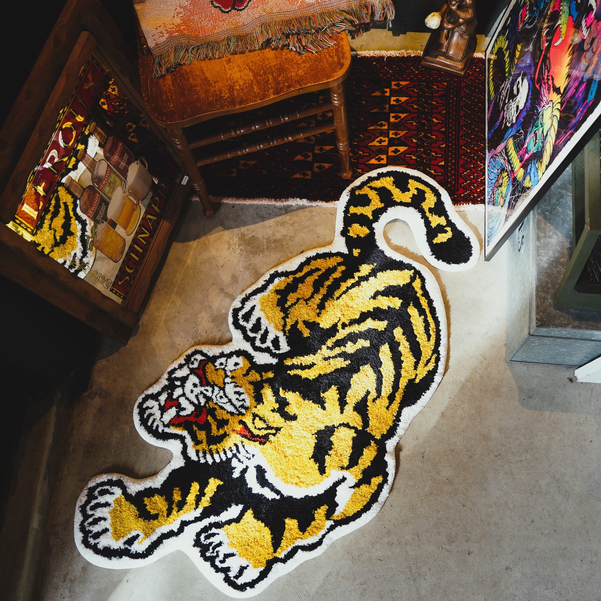 SK OLDIES ラグマット TIGER