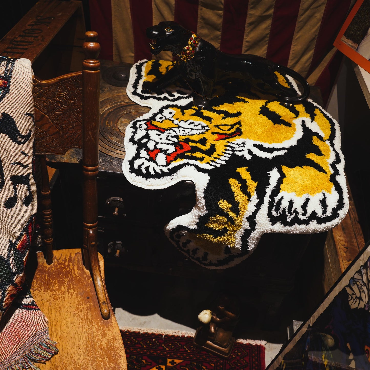 【予約】SK OLDIES ラグマット TIGER　※12月下旬入荷予定