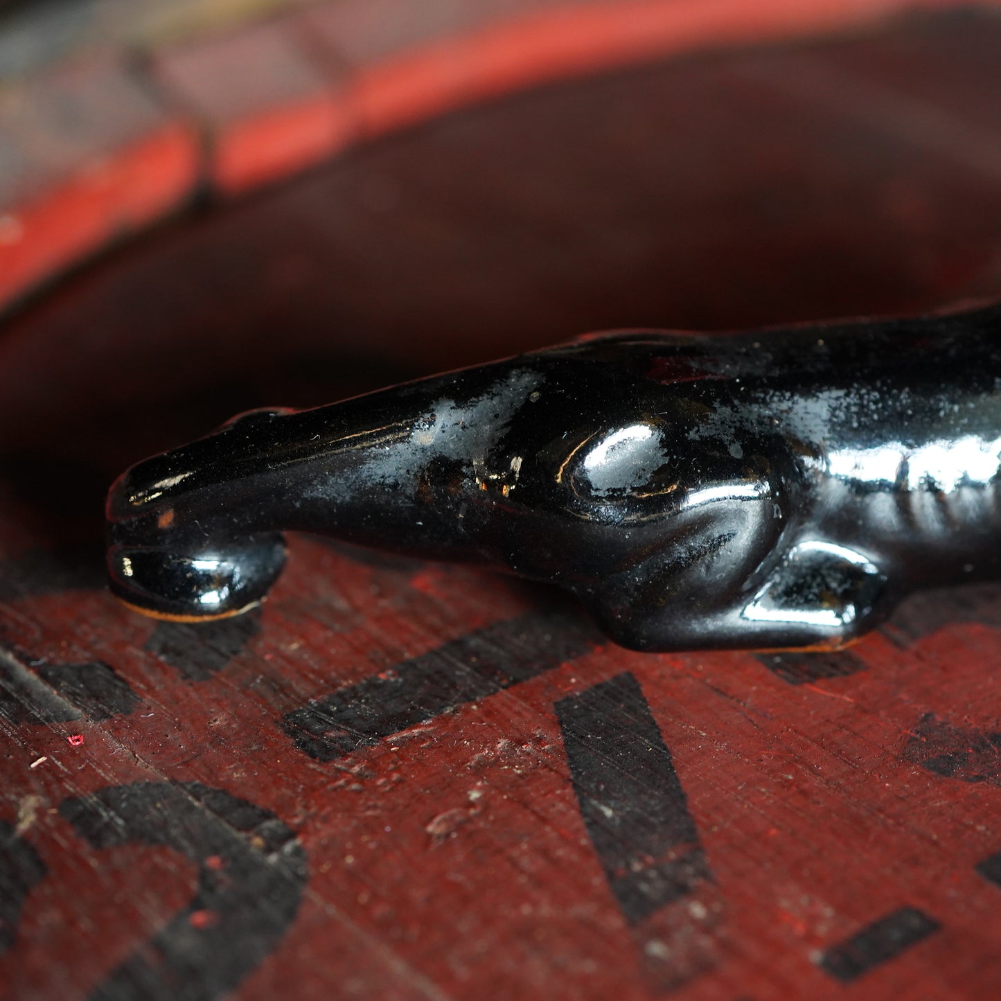 1950's ブラックパンサー ミニオブジェ 14cm