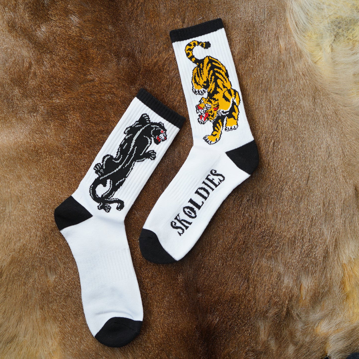 SK OLDIES ソックス "Black Panther&Tiger"
