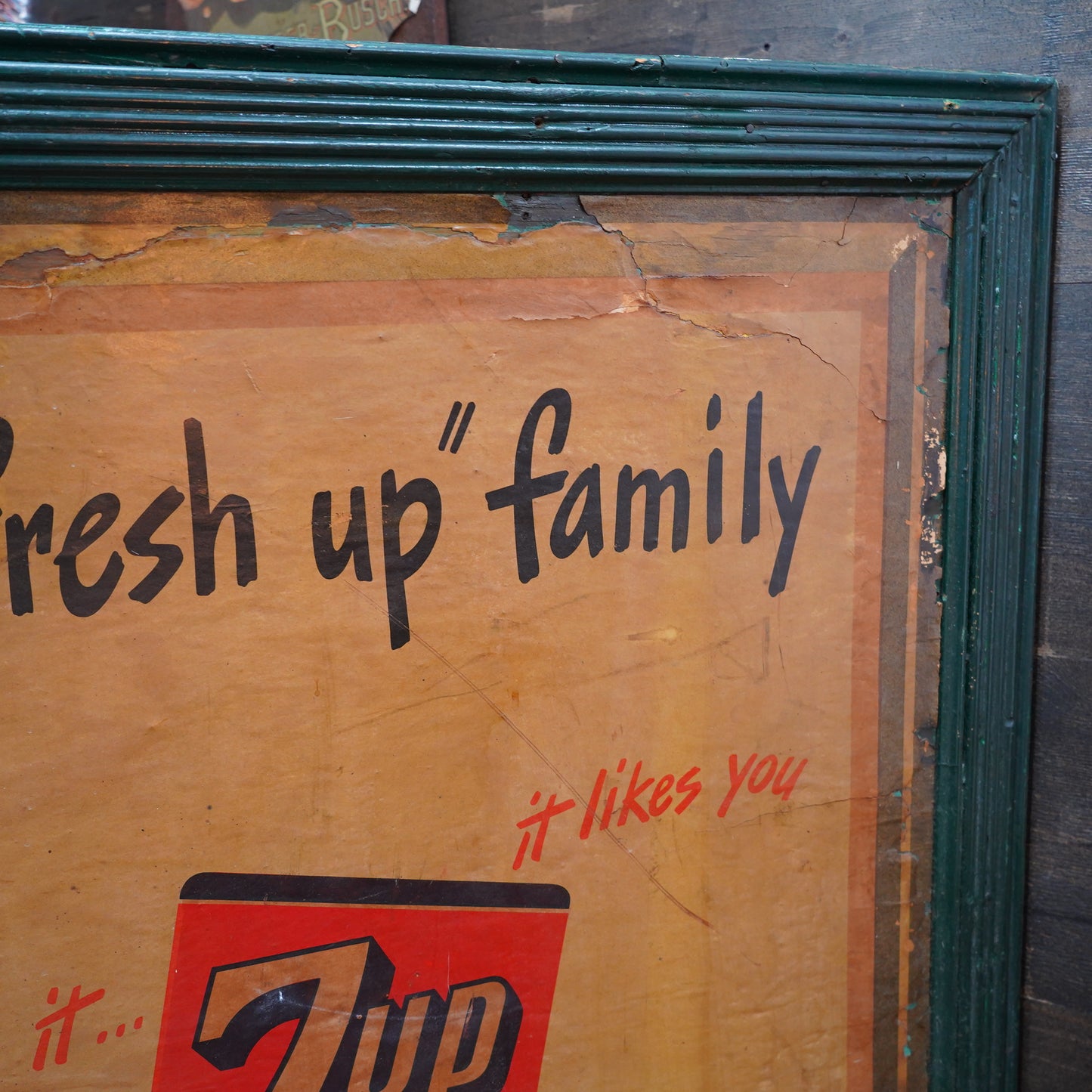 1946 7UP WOOD SIGN 看板　※引取限定