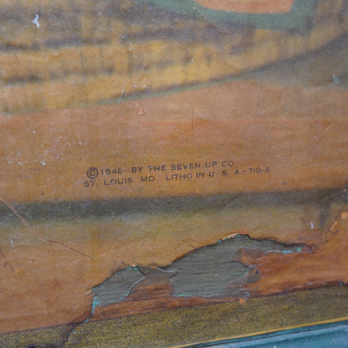 1946 7UP WOOD SIGN 看板　※引取限定