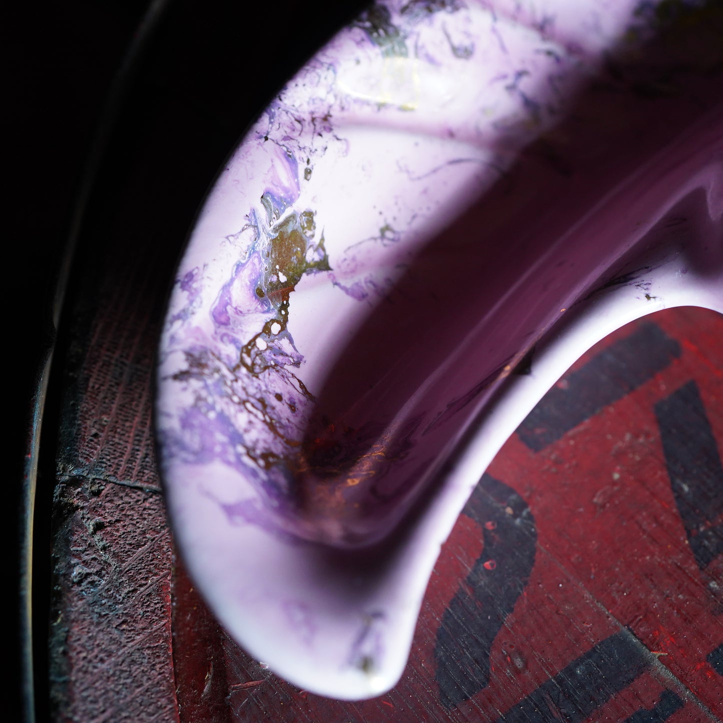 1950's ピンク ブーメランシェイプ アッシュトレイ