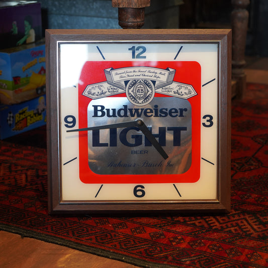 1980's Budweiser Light 掛け時計