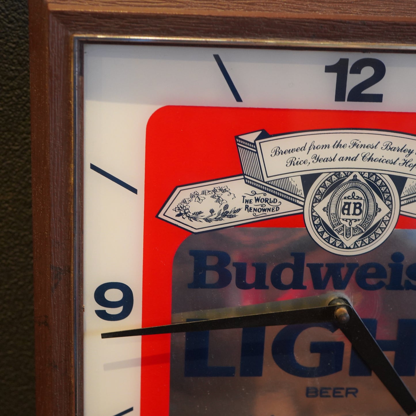 1980's Budweiser Light 掛け時計