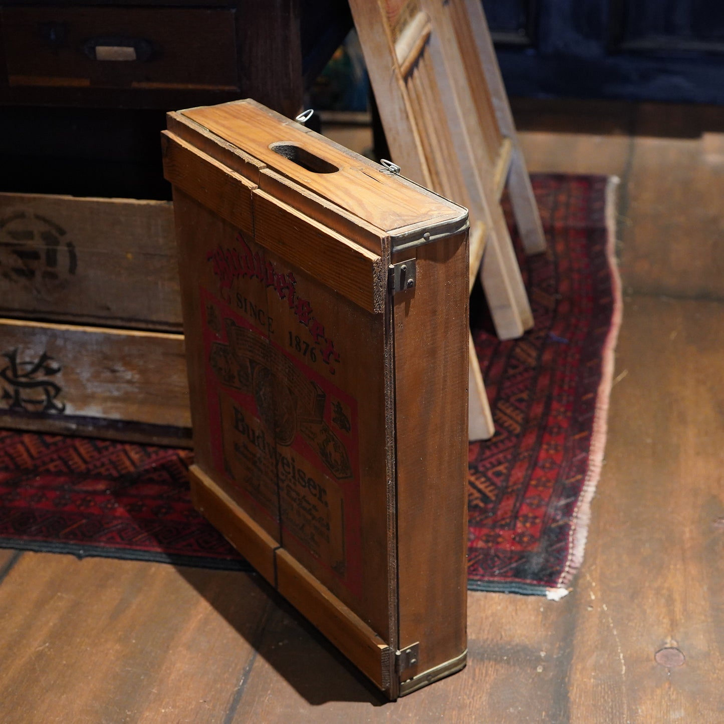 1980's Budweiser ウッドウォールキャビネット