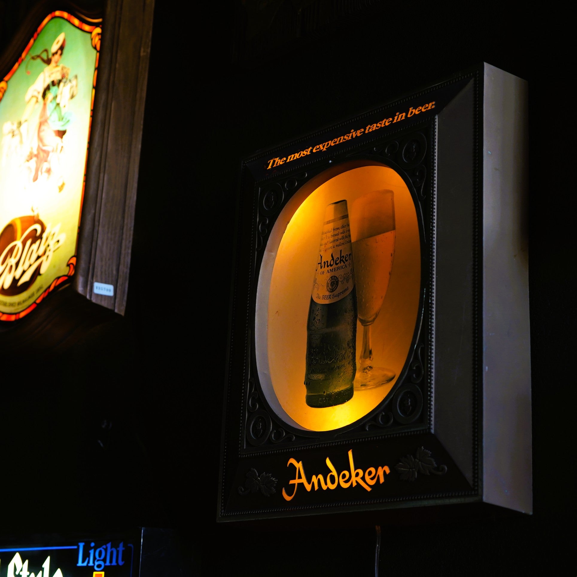 1980's～90's Andeker ライトサイン – SK OLDIES