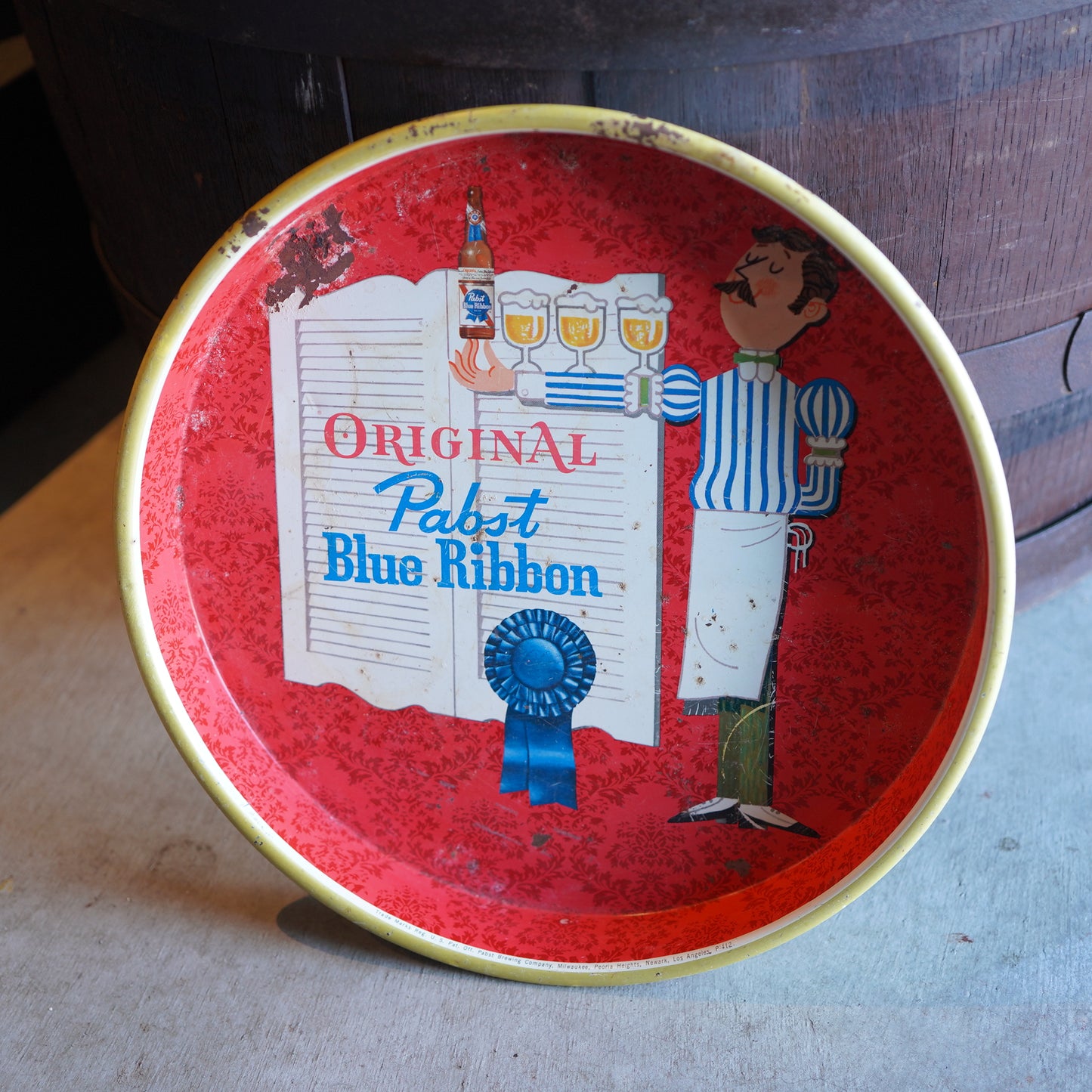 1970～80's Pabst Blue Ribbon ティントレイ