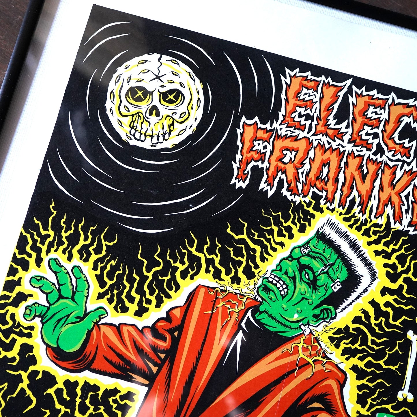 1990's MARCO ALMERA "ELECTRIC FRANKENSTEIN" サイン入り ポスター