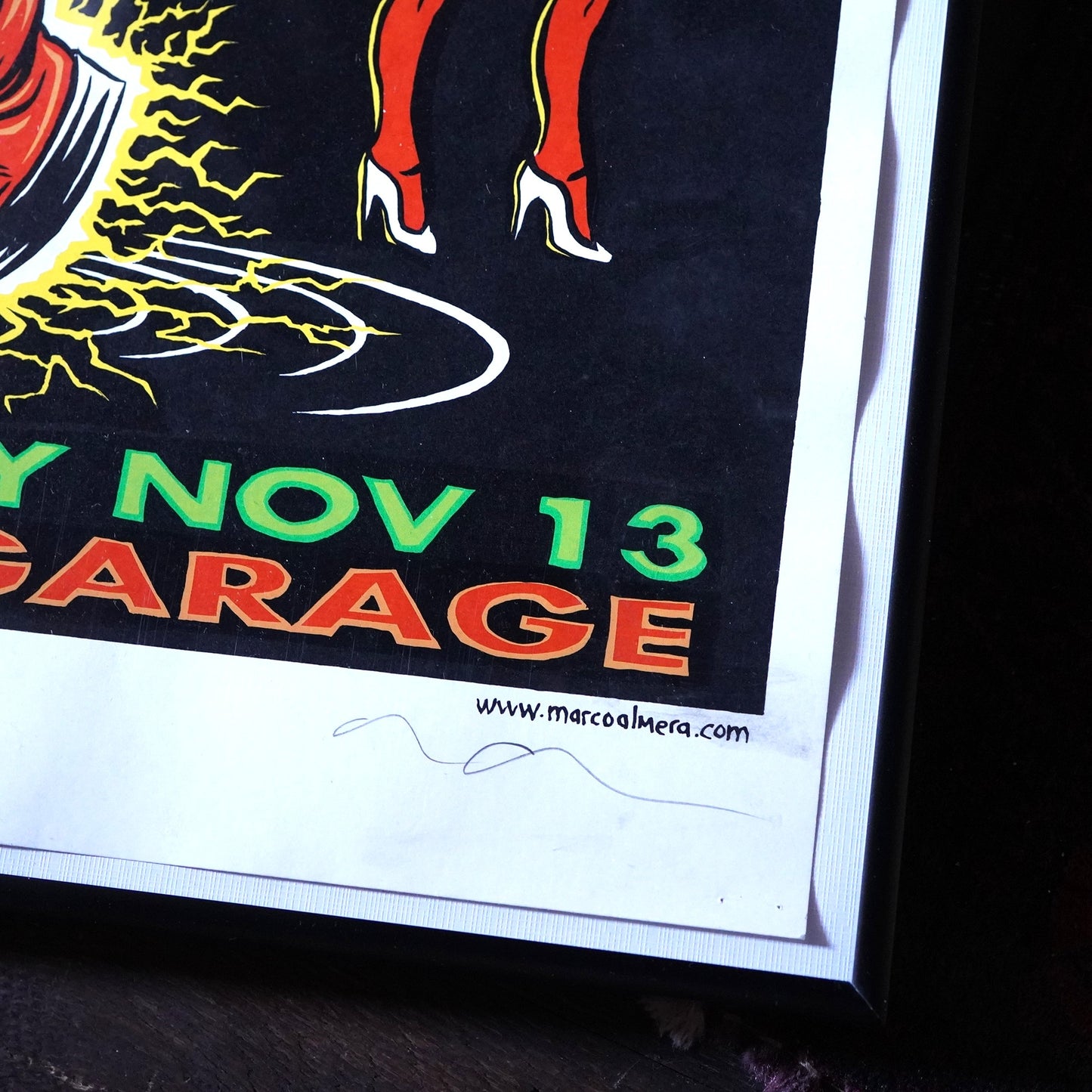 1990's MARCO ALMERA "ELECTRIC FRANKENSTEIN" サイン入り ポスター