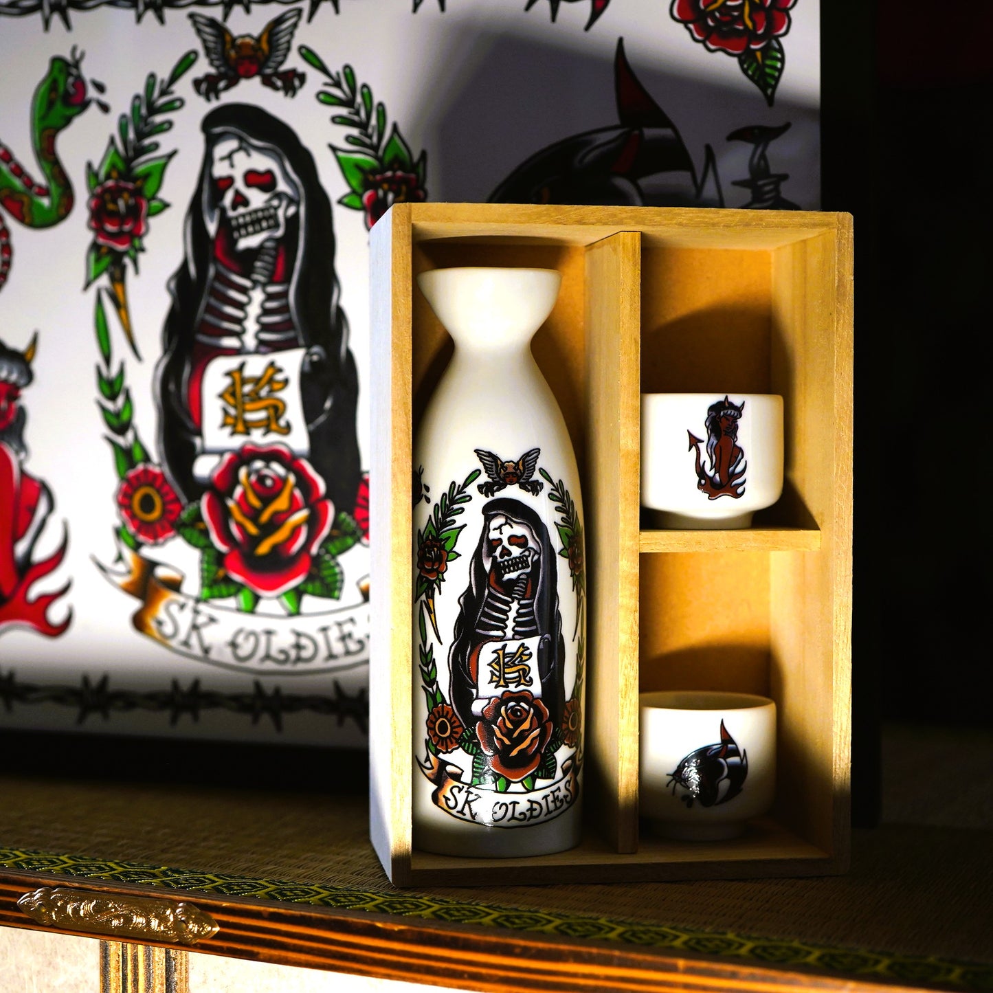 SK OLDIES オリジナル 「酒器DEATH2」　※予約 1/20頃発送