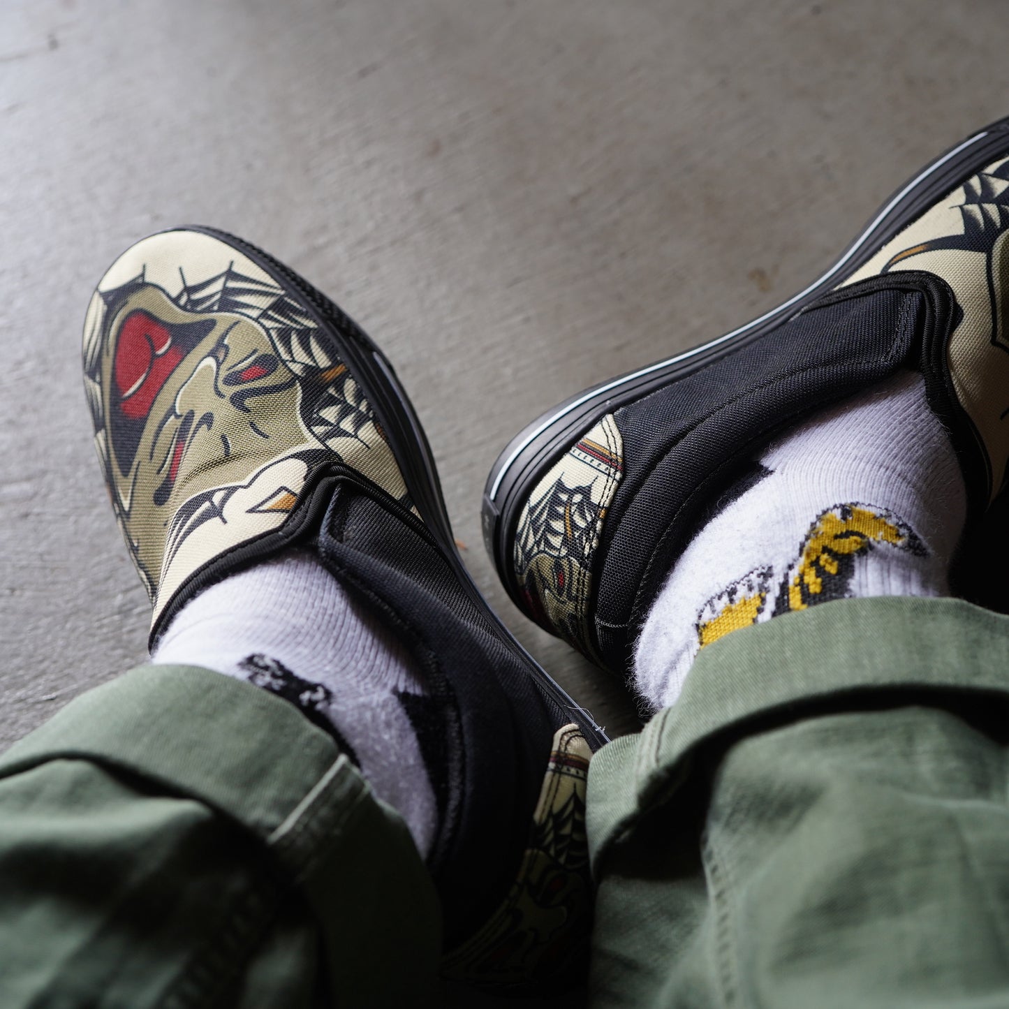 SK OLDIES スリッポン “comedy&tragedy”