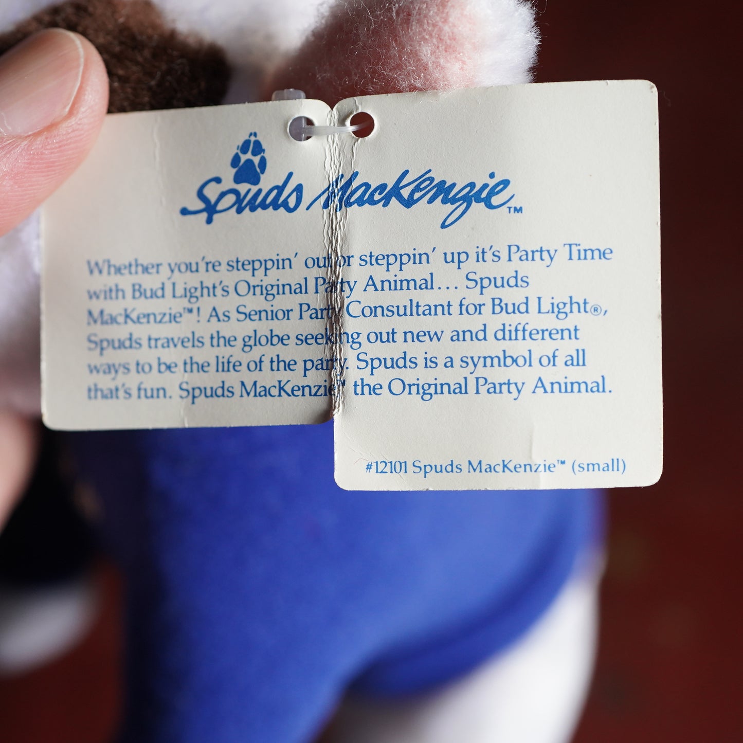 1987 Bud Light Spuds Mackenzie ぬいぐるみ