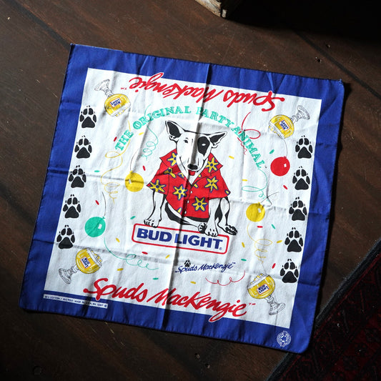 1980's Bud Light Spuds Mackenzie バンダナ
