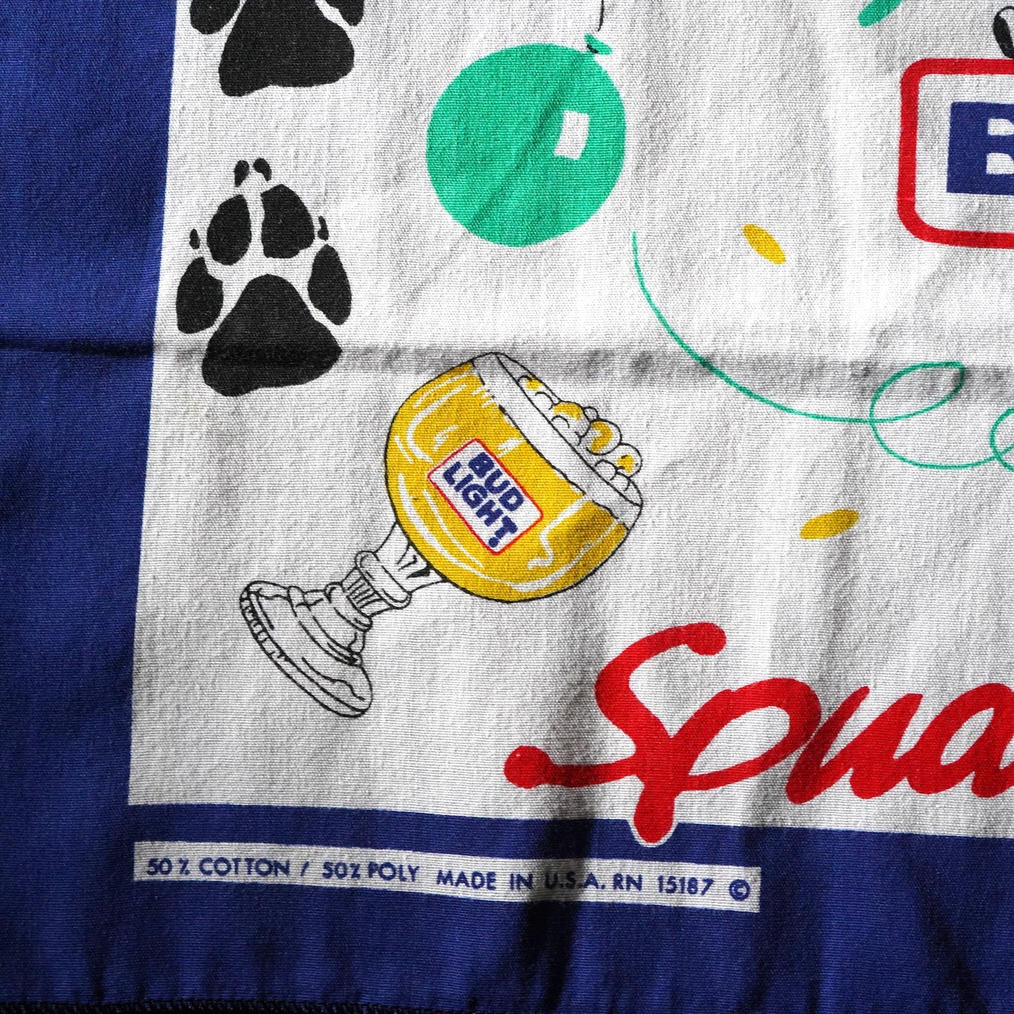 1980's Bud Light Spuds Mackenzie バンダナ