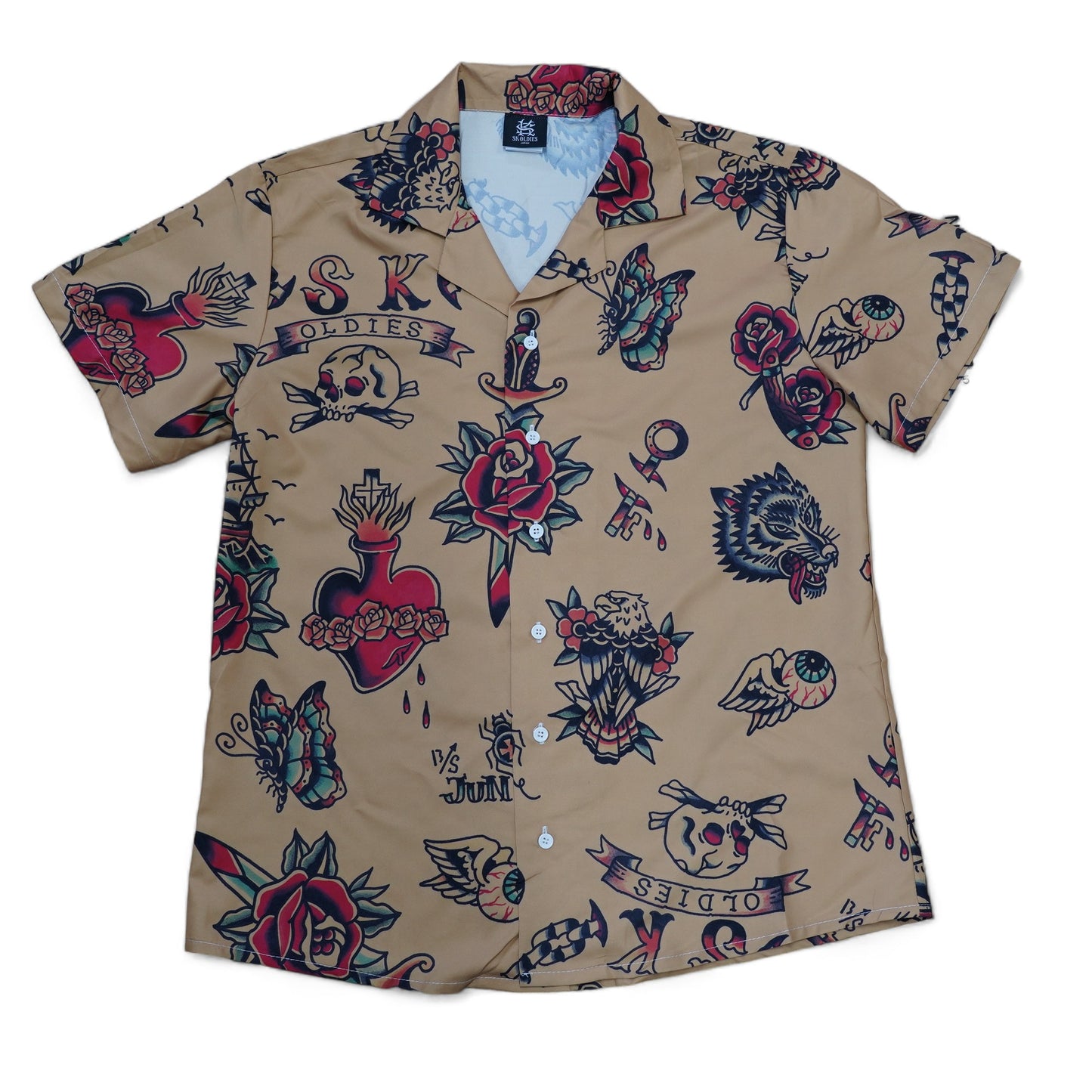 ※受注販売 SK OLDIES pattern shirt BLACKSTAR TATTOO JUN