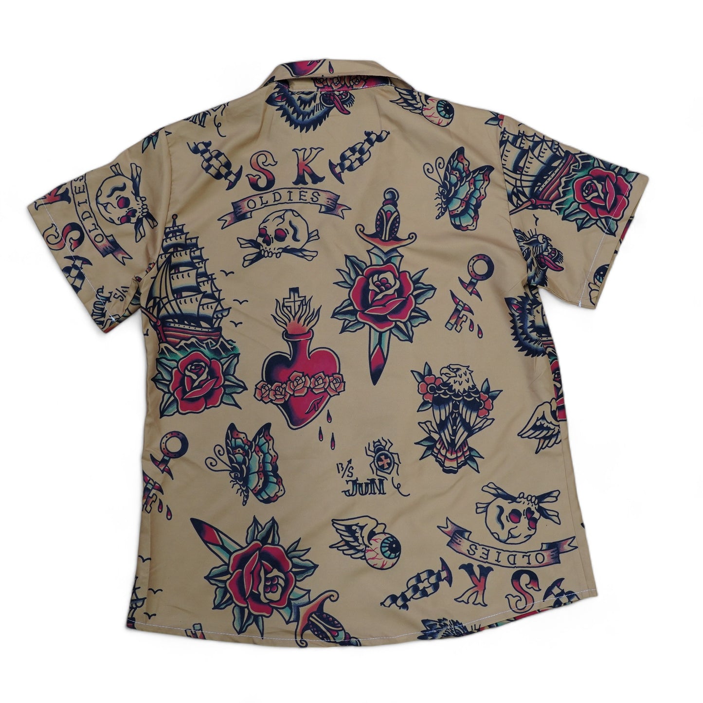 ※受注販売 SK OLDIES pattern shirt BLACKSTAR TATTOO JUN