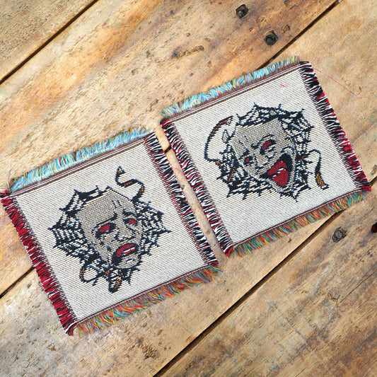 ※予約 SK OLDIES ジャガードコースター2点セット “comedy&tragedy” ※4月中旬発送