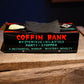 1970年代 ブリキ COFFIN BANK YONE製