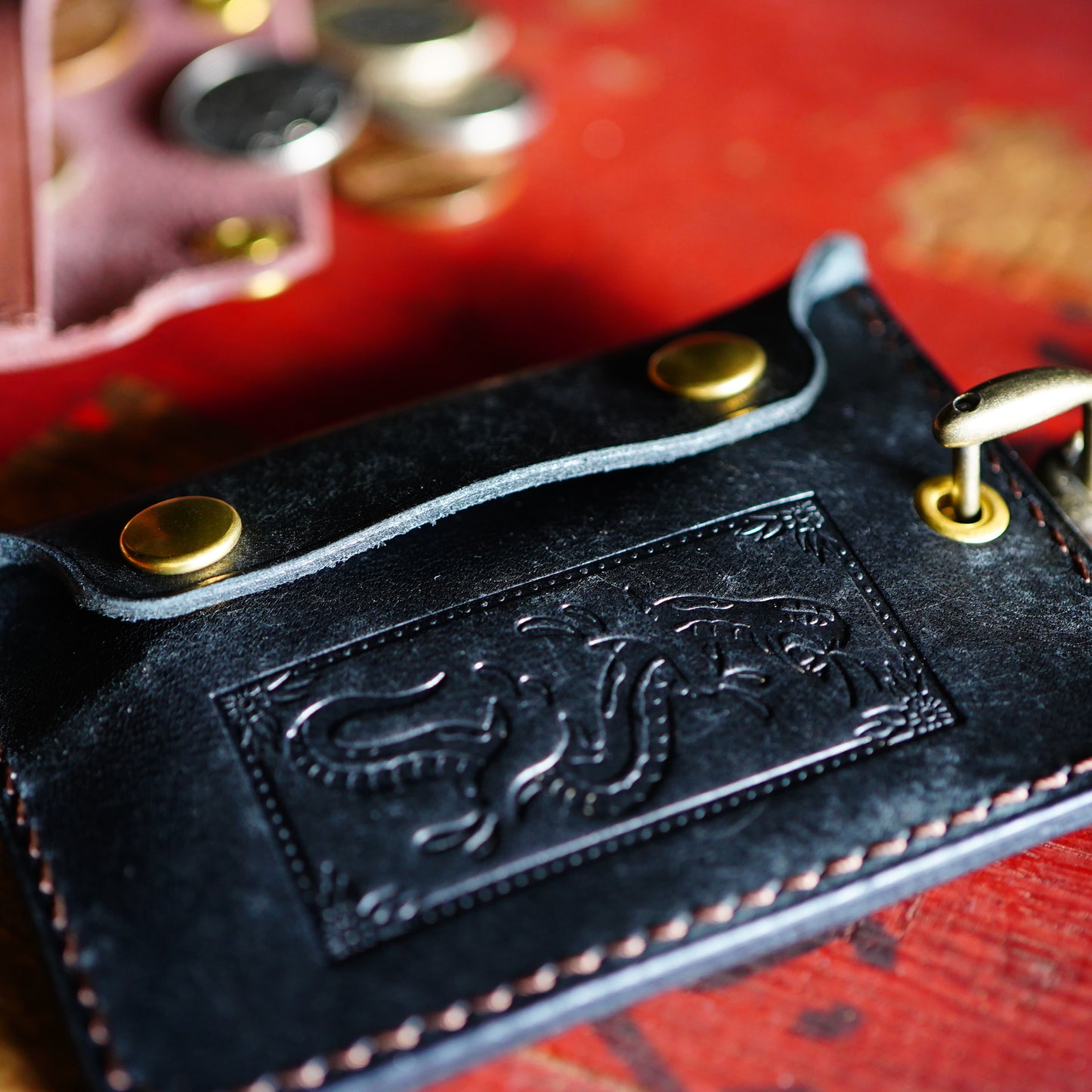 SK OLDIES レザーコインケース "LUCKY SNAKE"