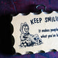 1970's PAULA ウッドサイン "Keep Smiling!!"