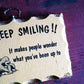 1970's PAULA ウッドサイン "Keep Smiling!!"