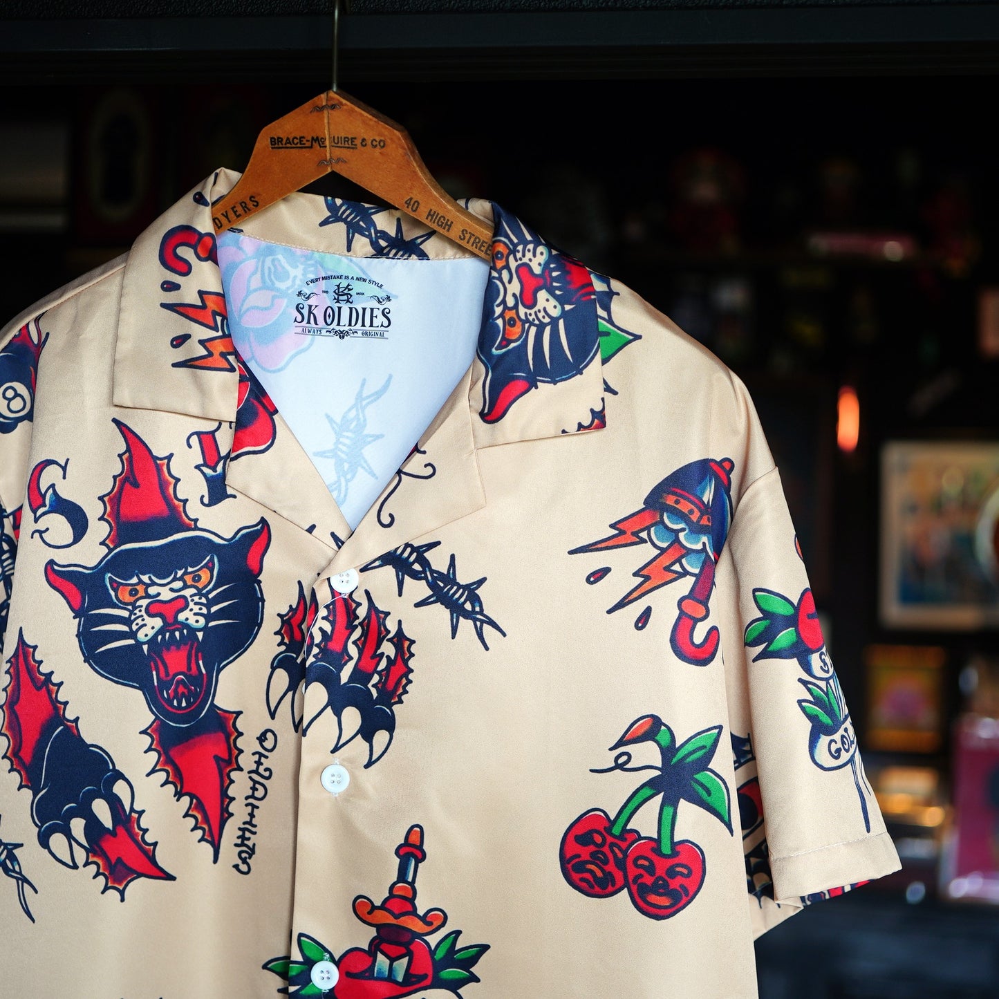 SK OLDIES pattern shirt "Panther Flash"