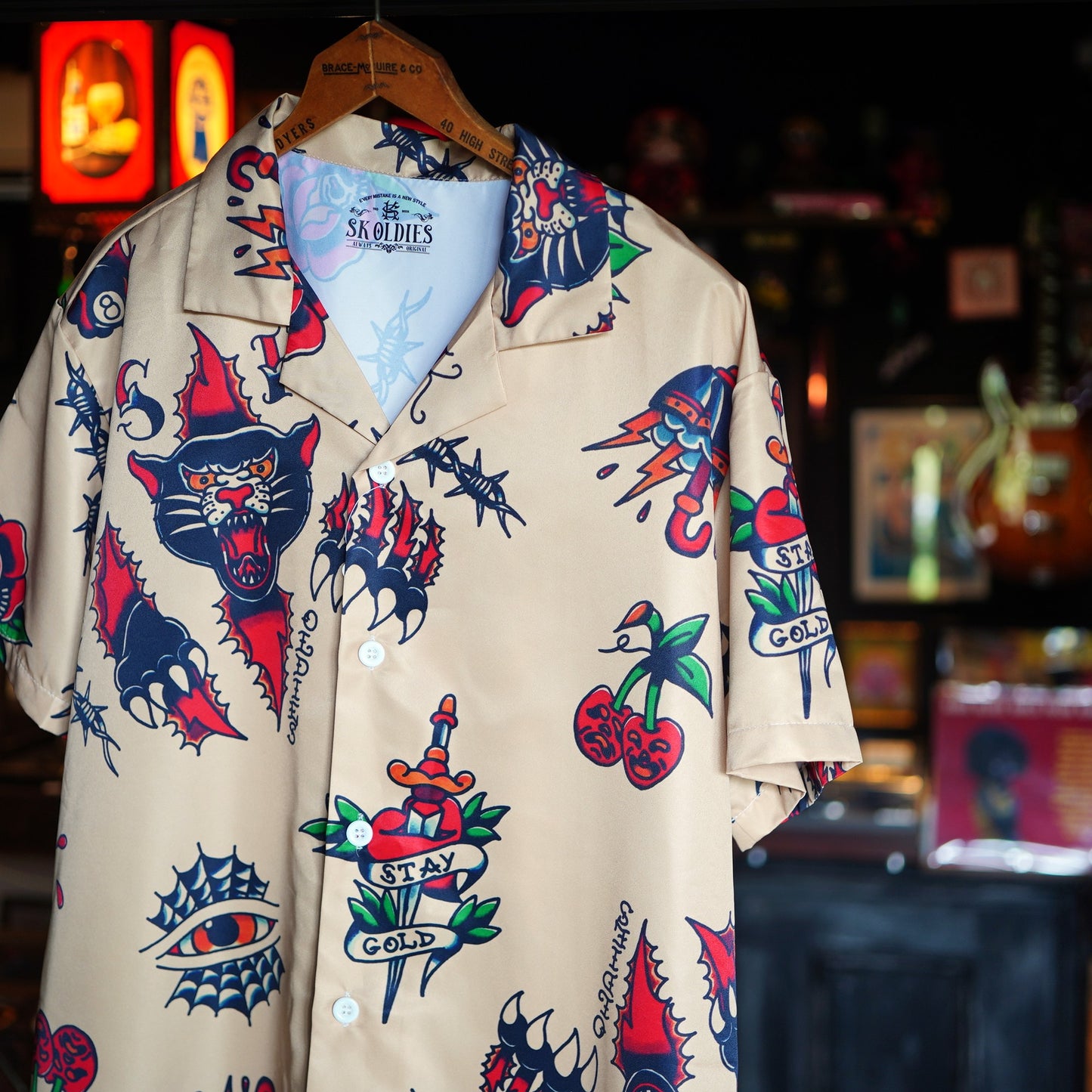 SK OLDIES pattern shirt "Panther Flash"