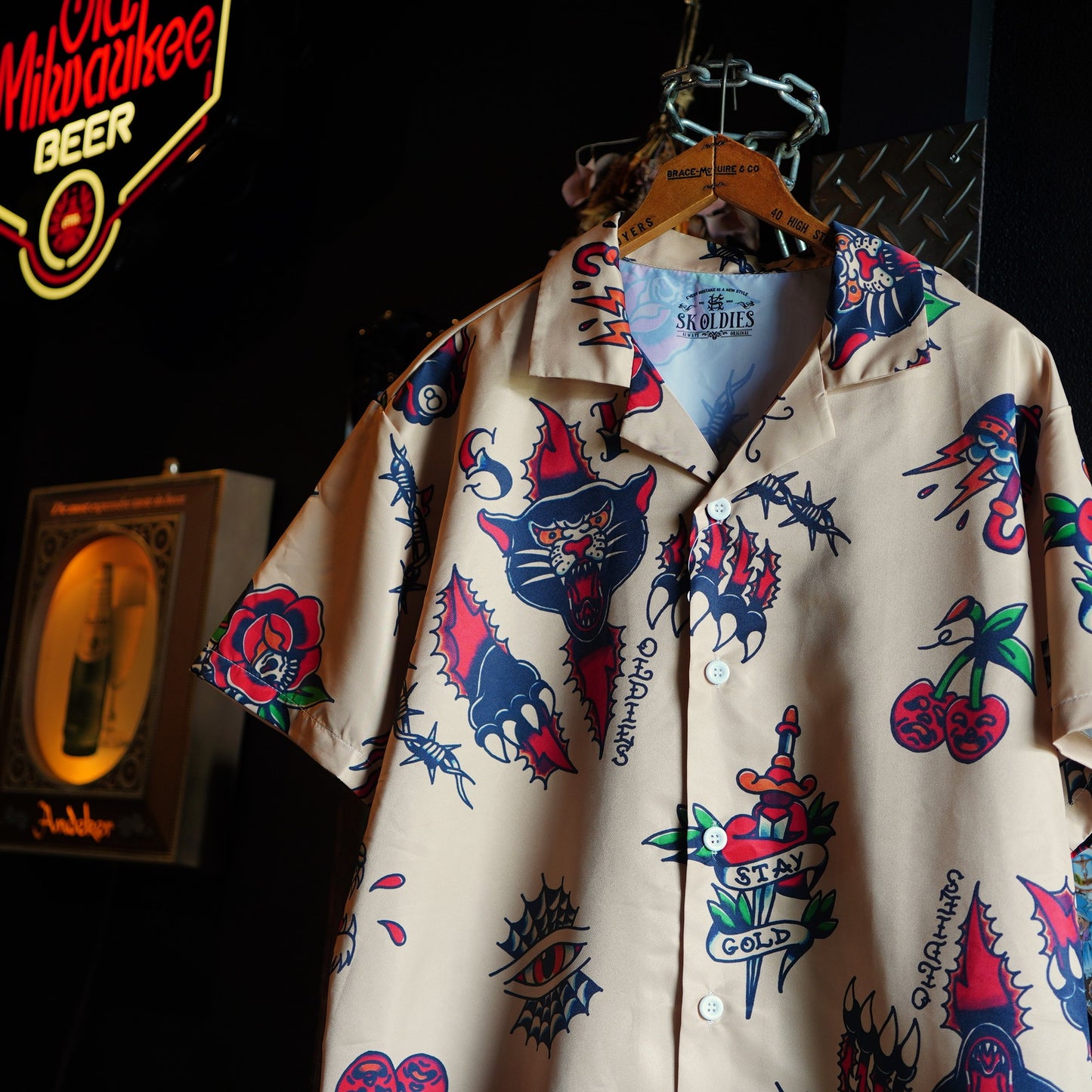 SK OLDIES pattern shirt "Panther Flash"
