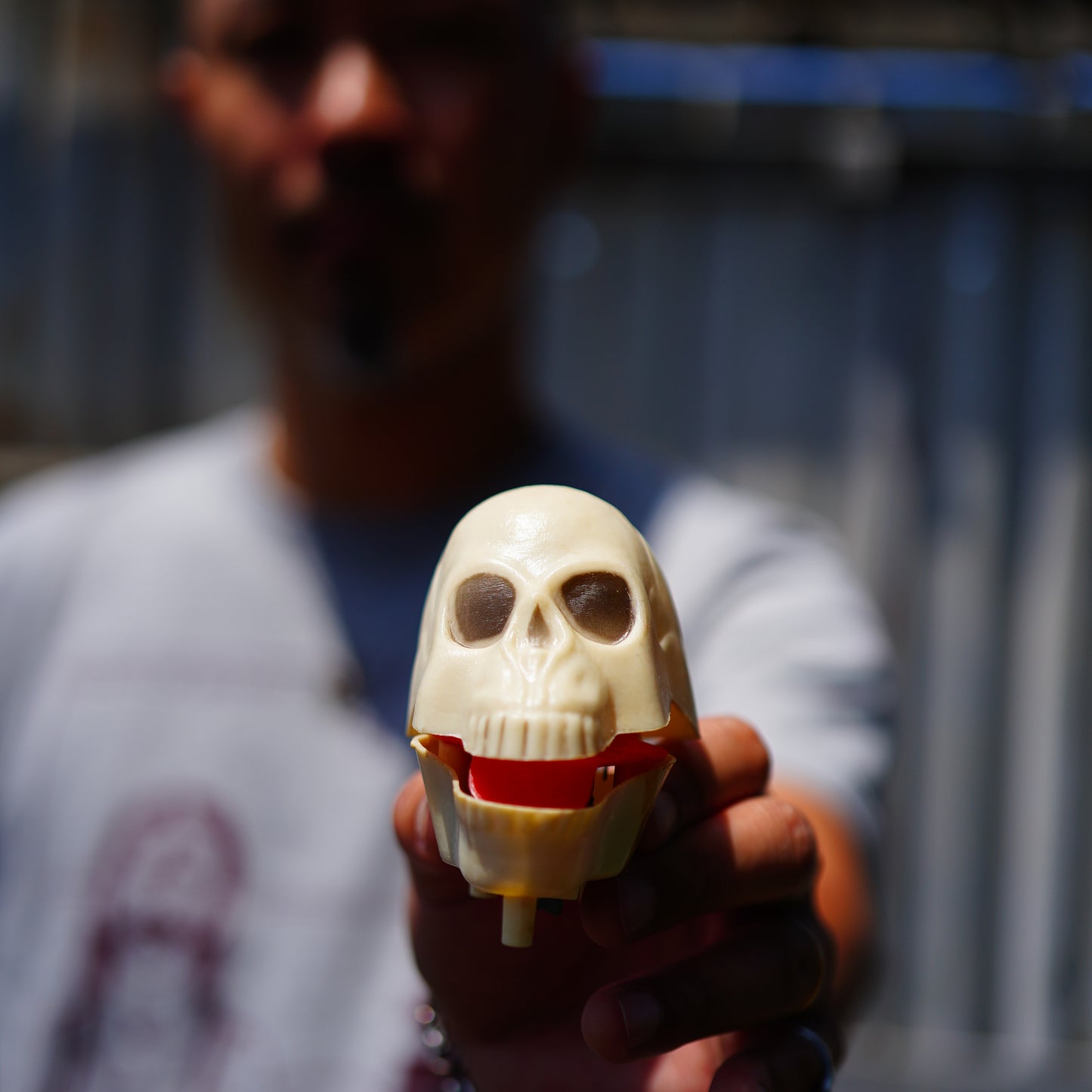 1970's Wind Up Skull Toy ゼンマイ式トコトコ