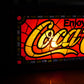 1970's Coca-Cola ステンドグラス風 ライトサイン