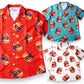 ※受注販売 TOKKUN HAMBURGER×SK OLDIES pattern shirt ※7月上旬発送
