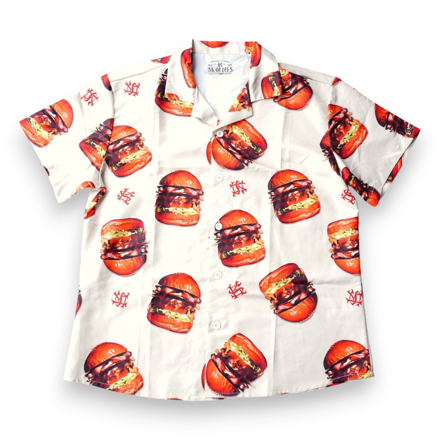 ※受注販売 TOKKUN HAMBURGER×SK OLDIES pattern shirt ※7月上旬発送