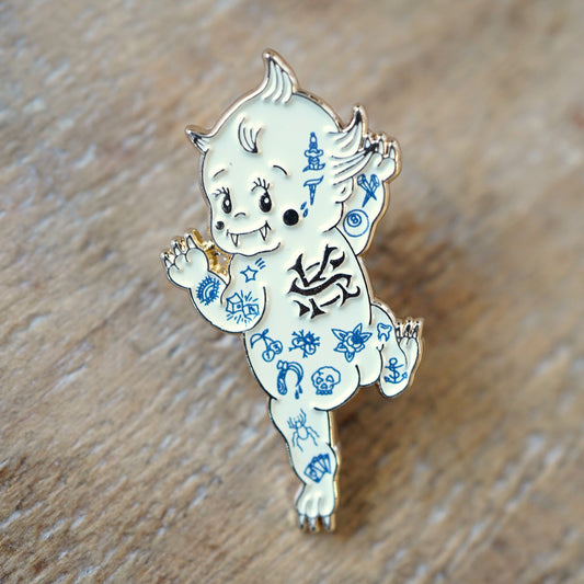 SK OLDIES メタルピンバッジ "SK BABY"