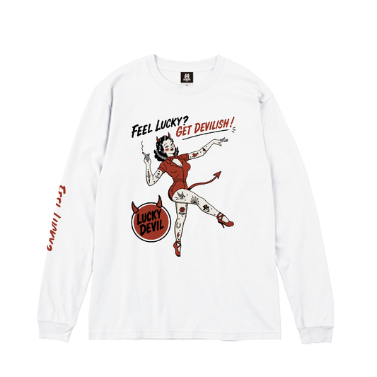 ※予約販売　SK OLDIES Long sleeve tee "LUCKY DEVIL" ※9月下旬〜10月上旬入荷