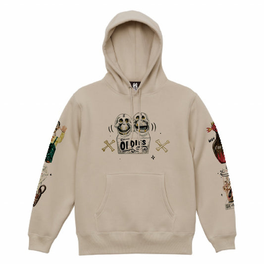 ※ホワイト3XL 1点のみ SK OLDIES HOODIE "Vintage Ceramics"