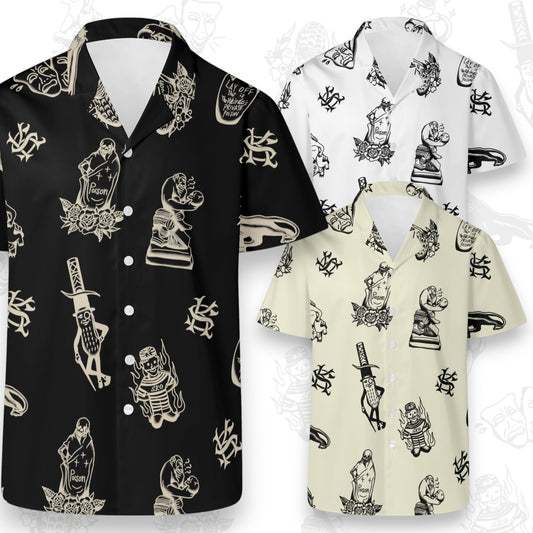※受注販売　SK OLDIES pattern shirt "Stay Weird.Stay Loud."