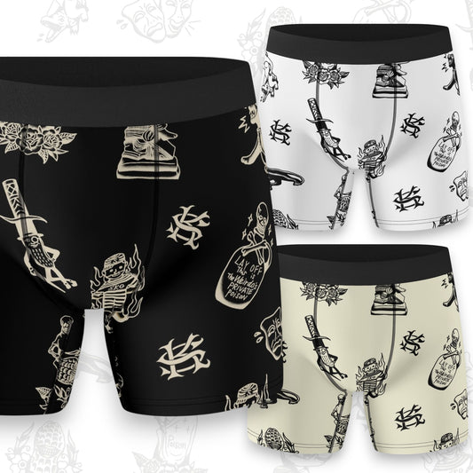 ※受注販売　SK OLDIES ボクサーパンツ "Stay Weird.Stay Loud."