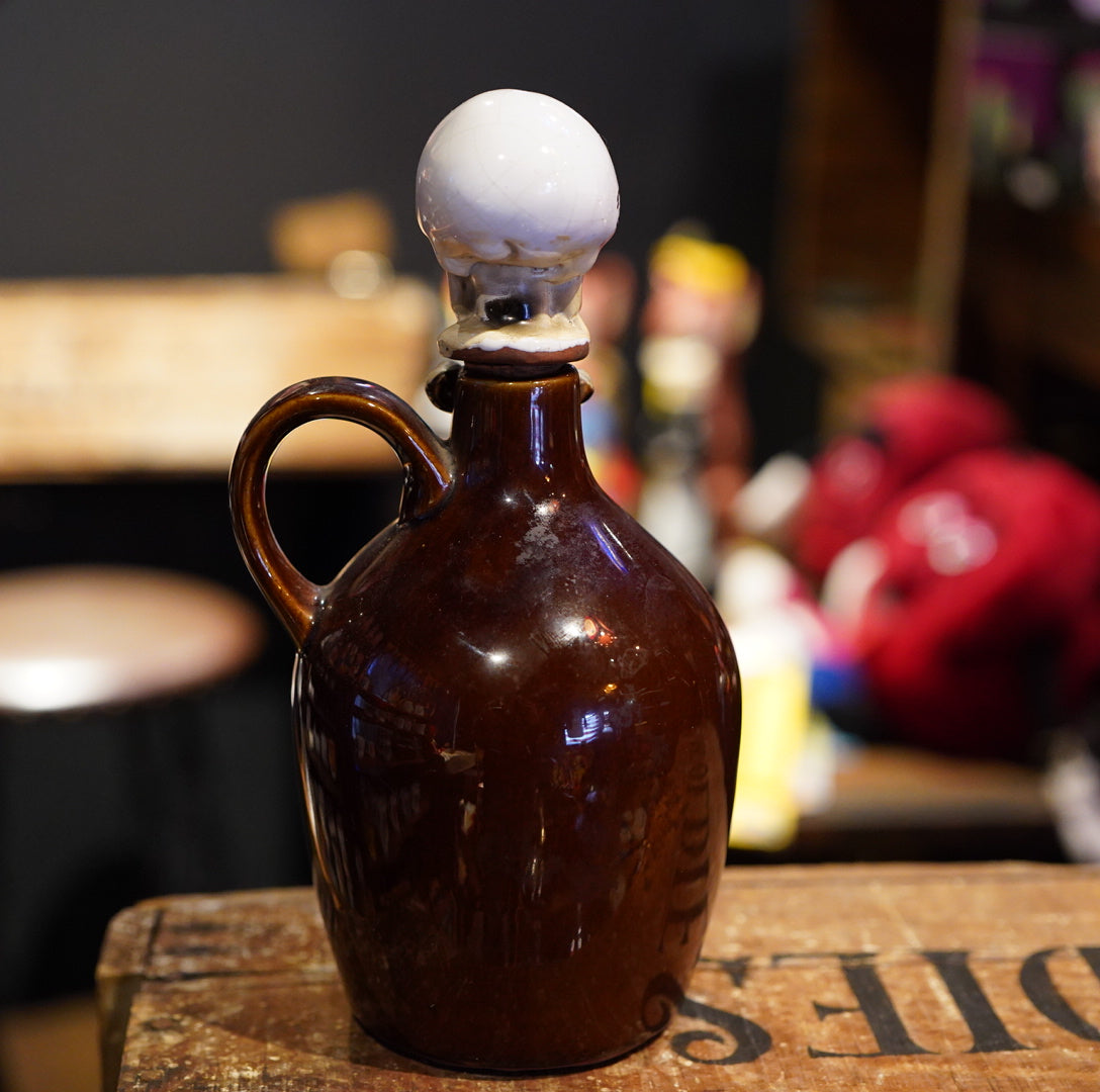 1950's SKULL Lay Off The Poison Jug