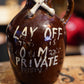 1950's SKULL Lay Off The Poison Jug