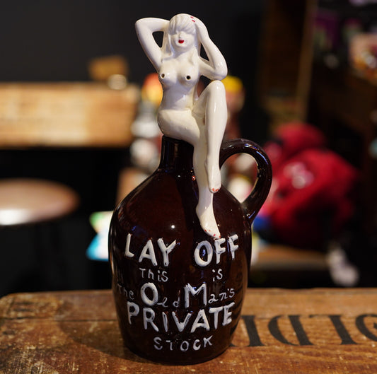 1950's PIN UP  GIRL Lay Off Jug