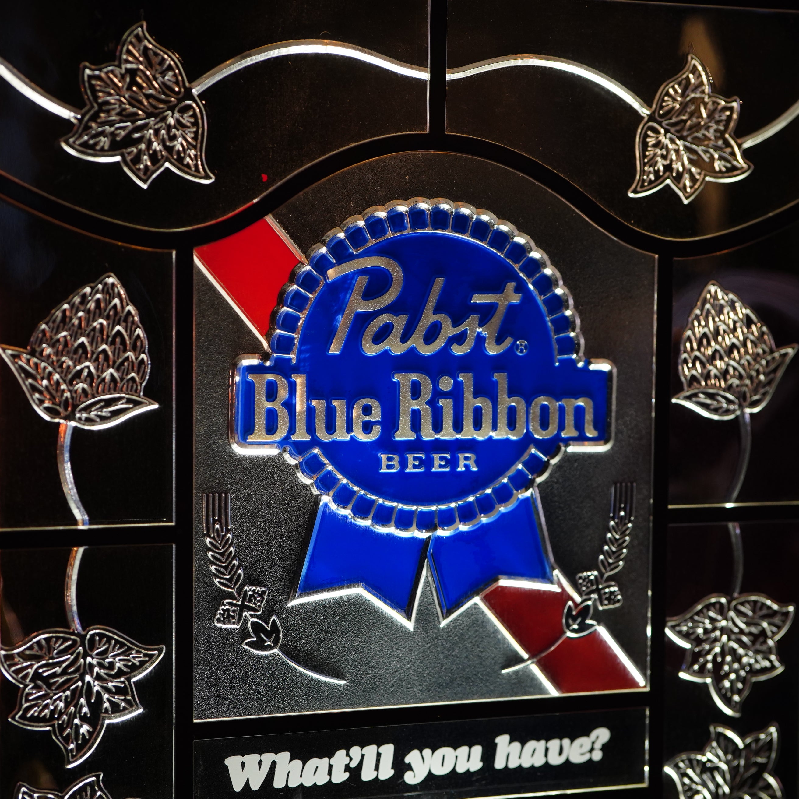 Pabst Blue Ribbon クロックライトサイン 時計 照明 電飾 パブスト ...