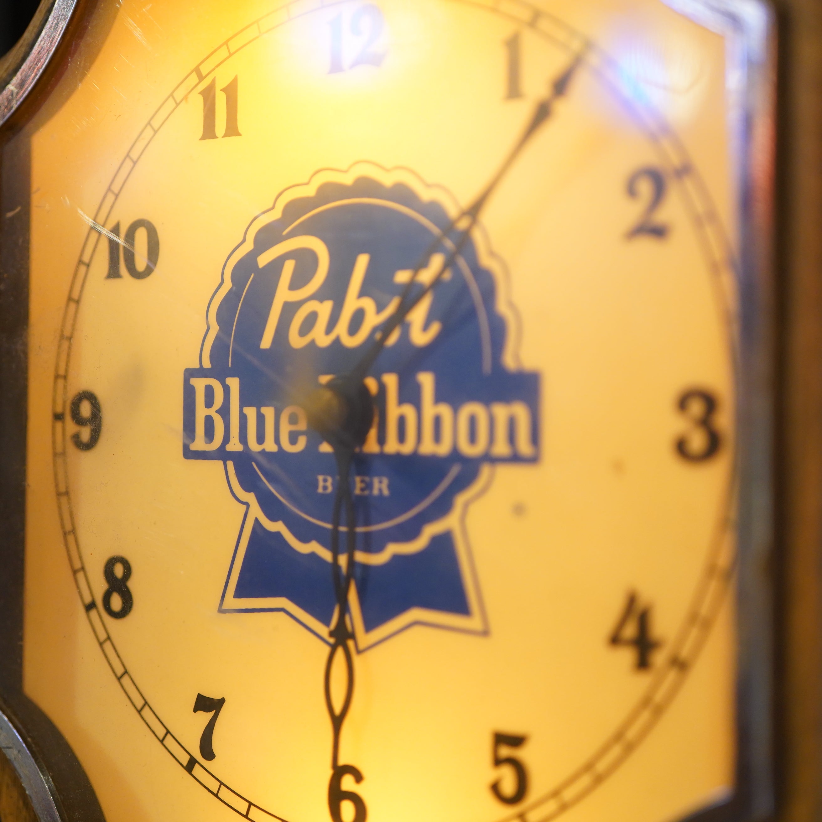 販売のものです Pabst Blue Ribbon 1970´s 時計 ビンテージ パブスト