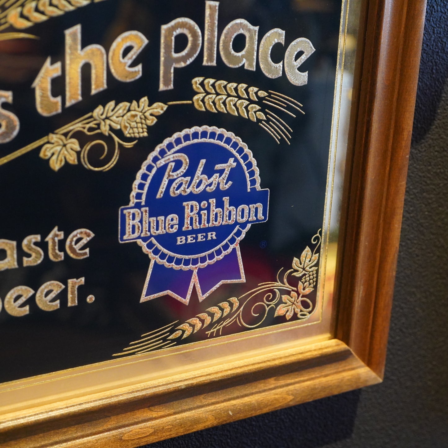 1984年製 Pabst Blue Ribbon パブミラー