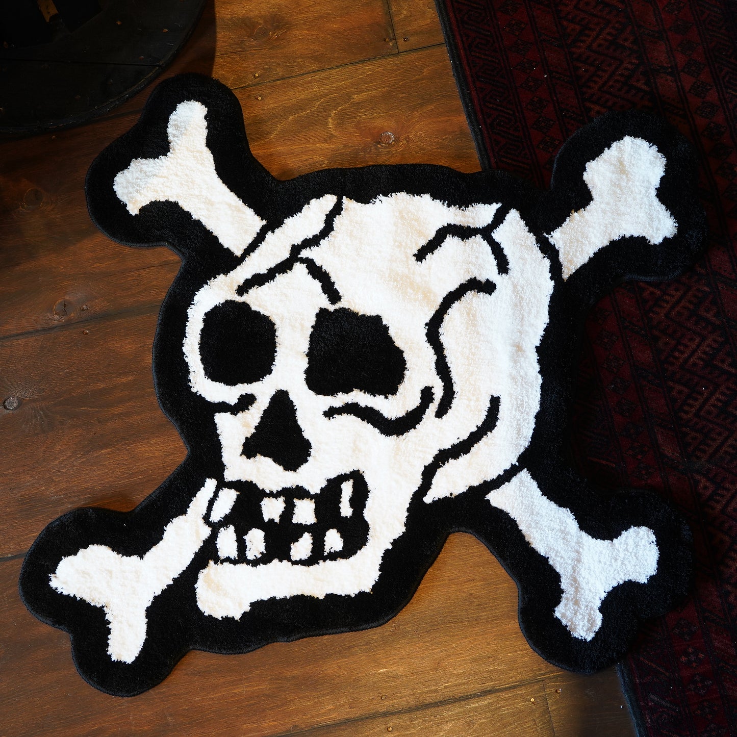 【送料無料】ZOO RUG ラグマット SKULL