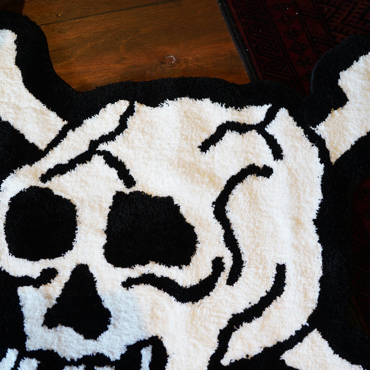 【送料無料】ZOO RUG ラグマット SKULL