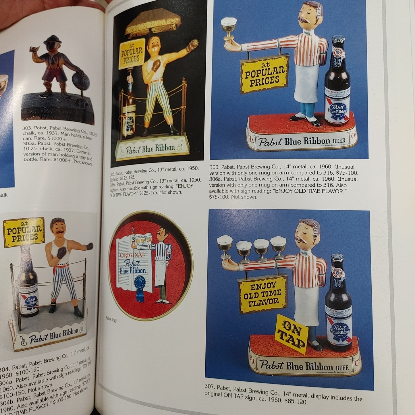 1960's Pabst Blue Ribbon メタルディスプレイ