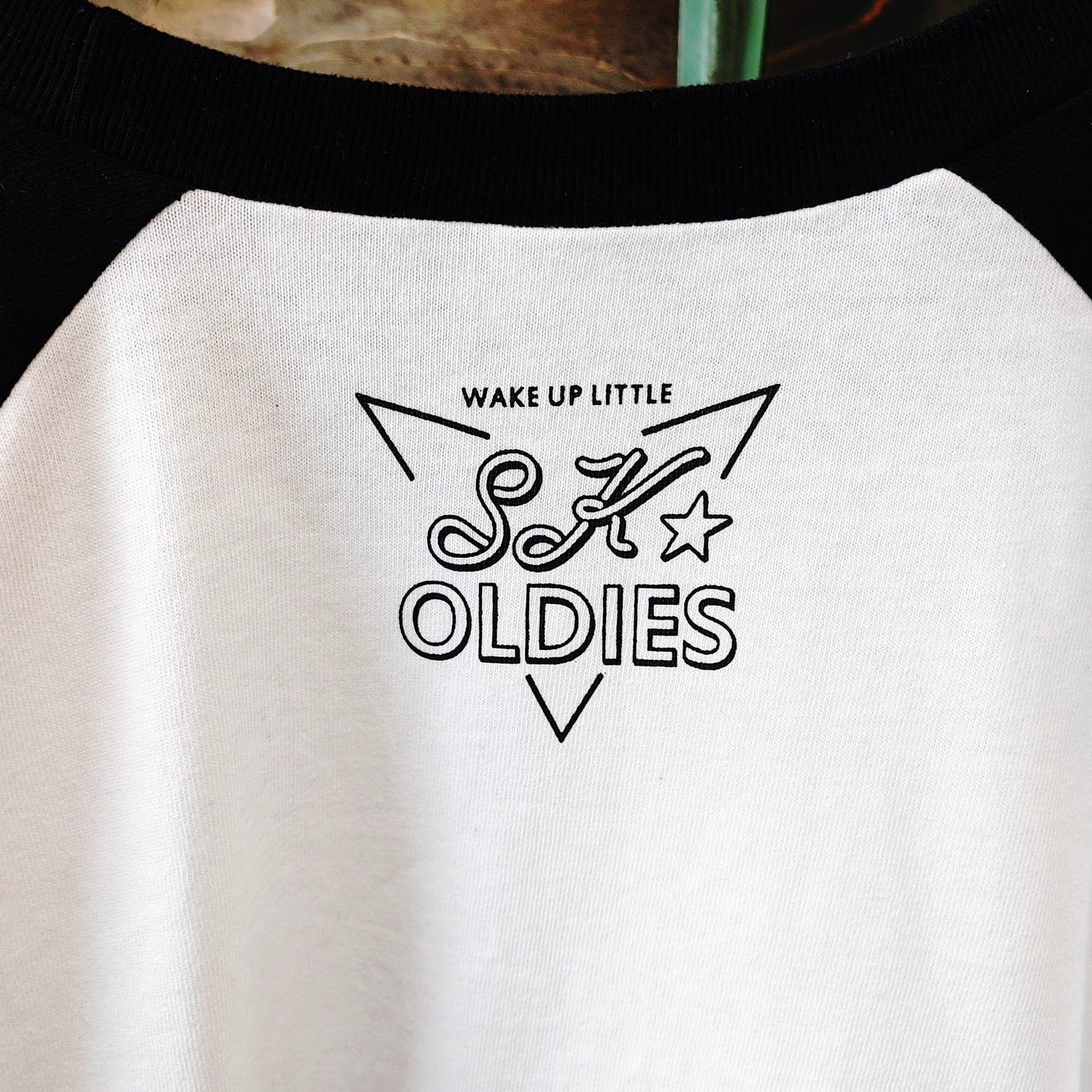 【送料無料】SK OLDIES オリジナル ハンドメイド 七分袖 ラグランTシャツ