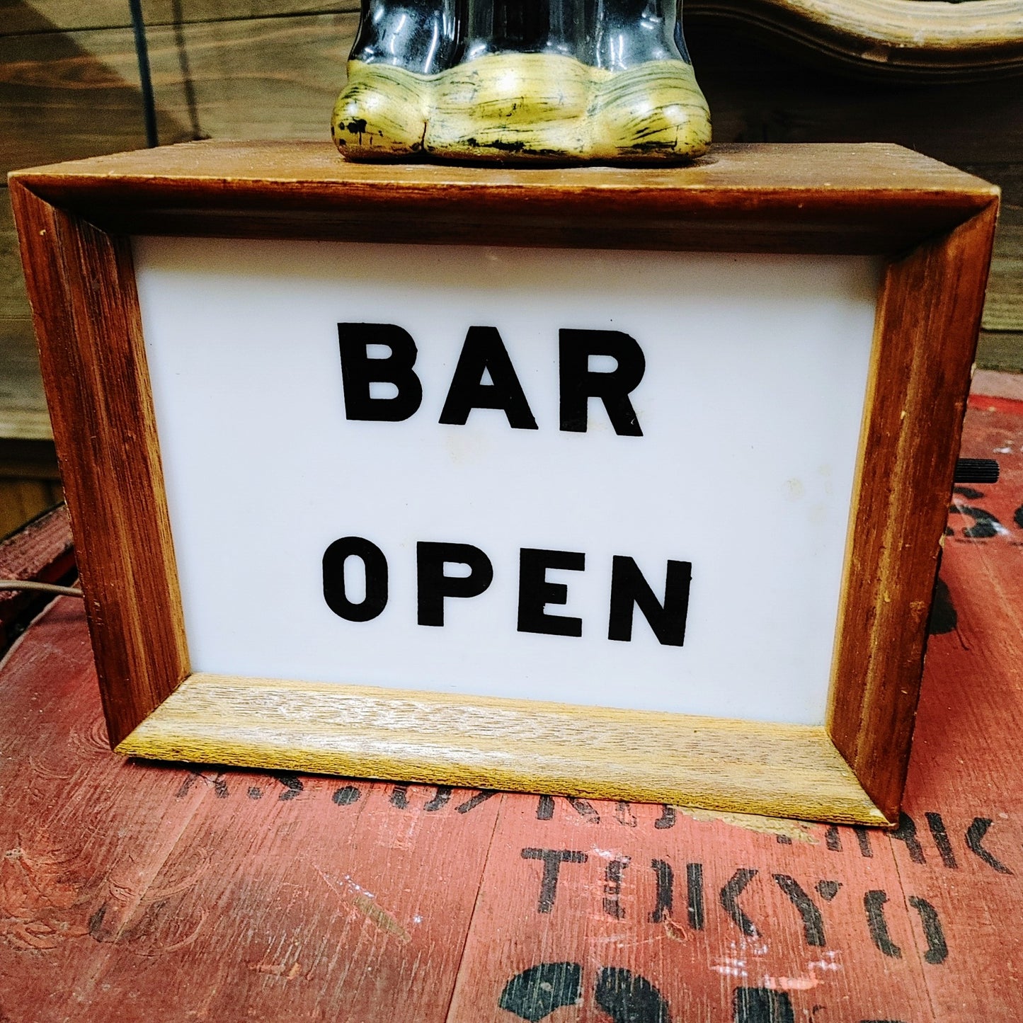 BAR OPEN ピエロ ライトサイン