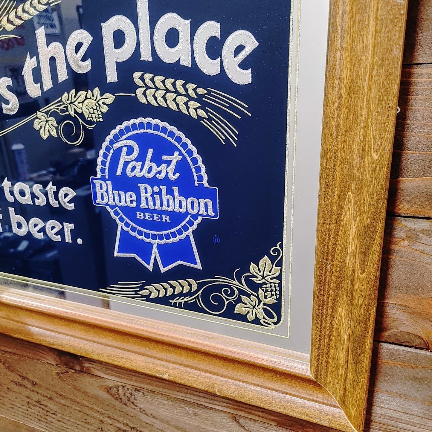 1987年製 Pabst Blue Ribbon パブミラー